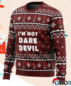I’m Not Daredevil Marvel Ugly Christmas Sweatshirt, Sweater