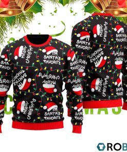 Im Santas Favorite Light Up Pattern Ugly Christmas Sweater RB2442