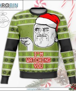 im watching you meme ugly christmas sweater 98 LumVv