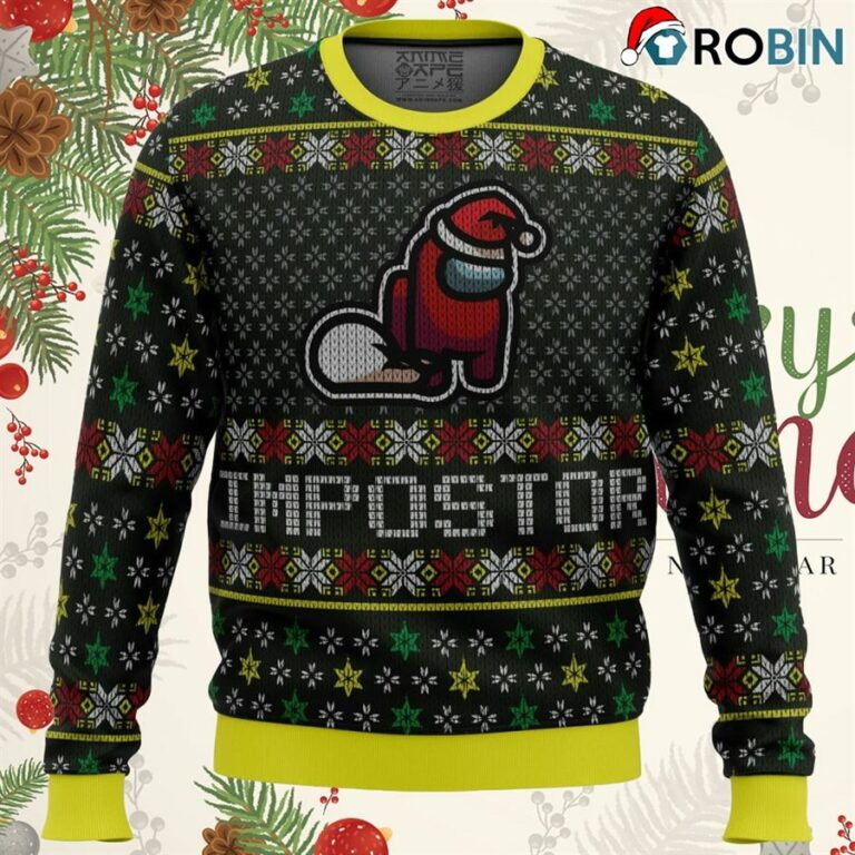 Impostor Among Us Ugly Christmas Sweater