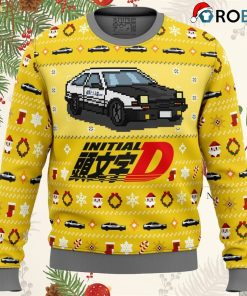 Initial D Classic Toyota Car Ugly Christmas Sweatshirt, Sweater