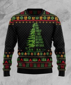 Into The Forest I Go Camping Christmas Ugly Sweatshirt, Sweater Into The Forest I Go Camping Christmas Ugly Sweatshirt, Sweater