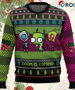 invader zim ugly christmas sweater 1 D9pKB