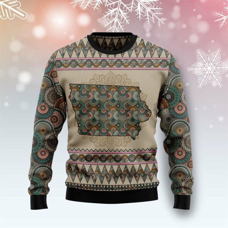 IOWA Mandala Ugly Sweatshirt, Sweater