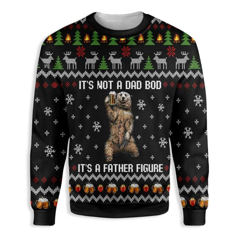 It’S Not A Dad Bod It’S A Father Figure Christmas Ugly Christmas Sweatshirt – Sweater