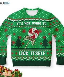 its not going to lick itself ugly christmas sweatshirt sweater 1 arniwc