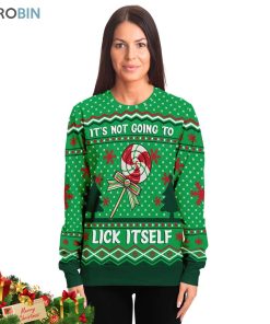 its not going to lick itself ugly christmas sweatshirt sweater 2 o1zkth