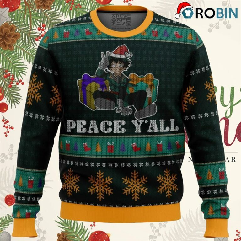 Izuku Midoriya My Hero Academia Ugly Christmas Sweater