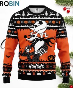 jack and zero nightmare ugly christmas sweater 1 kdo8ls