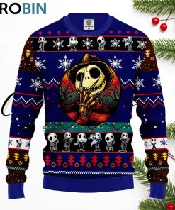 jack skellington halloween ugly christmas sweater blue 1 cbo7sx