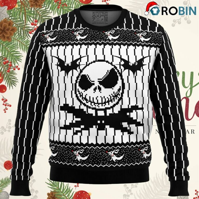 Jack Skellington The Nightmare Before Christmas Ugly Christmas Sweatshirt, Sweater