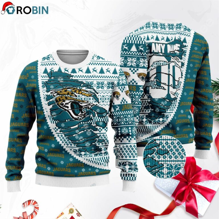 Jacksonville Jaguars Football Ugly Christmas Sweater, Sweatshirt SWT146