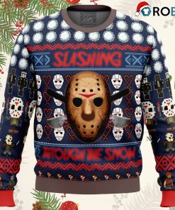 Jason Vorhees Friday The 13th Ugly Christmas Sweatshirt, Sweater