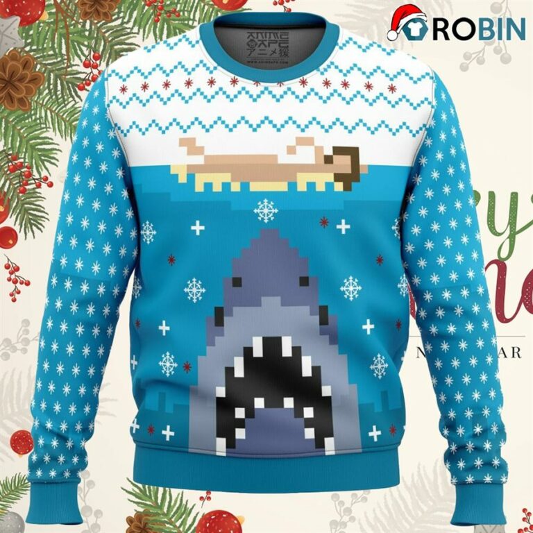Jaws Ugly Christmas Sweatshirt, Sweater