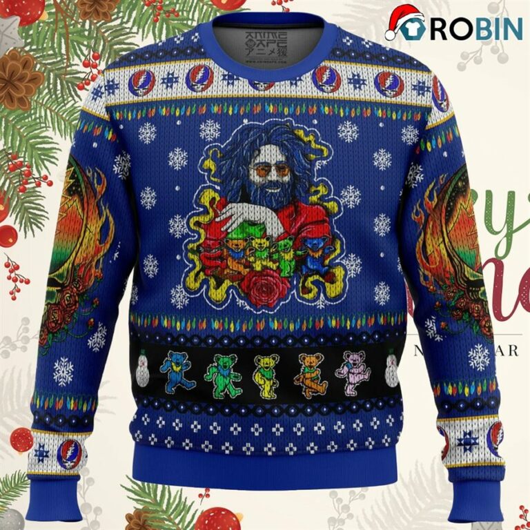 Jerry Garcia Grateful Dead Ugly Christmas Sweatshirt, Sweater
