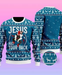 Jesus Has Your Back Jiu Jitsu Ugly Sweatshirt, Sweater