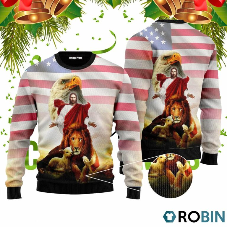 Jesus 3D Print Ugly Christmas Sweater RB4022