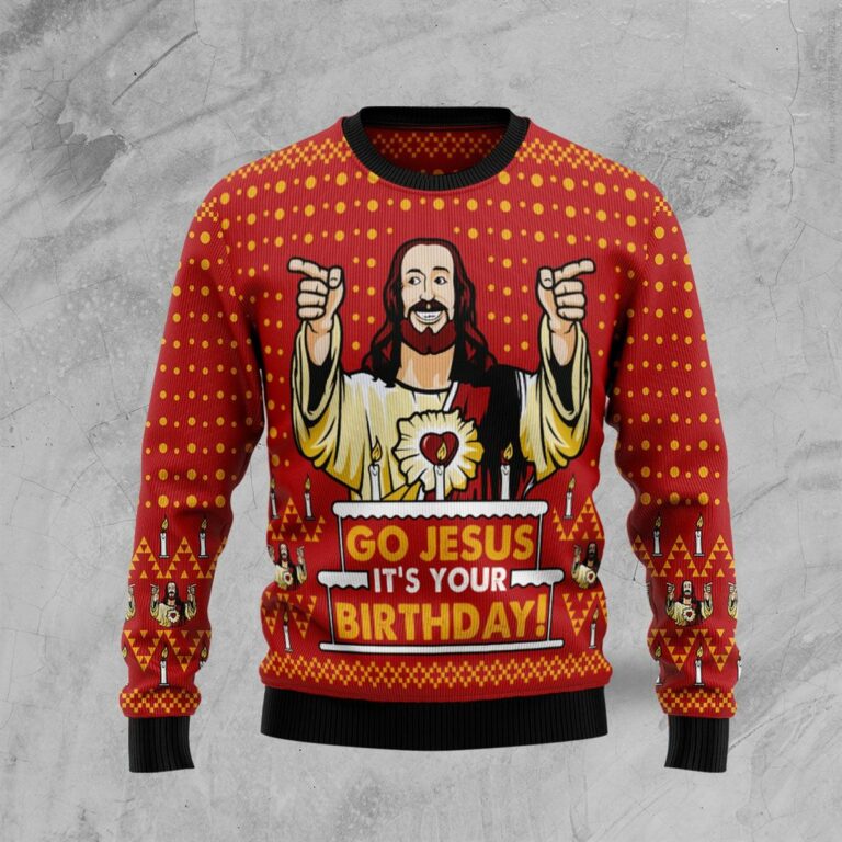 Jesuss Birthday Ugly Sweatshirt, Sweater