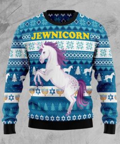 Jewinicorn Christmas Ugly Sweatshirt, Sweater