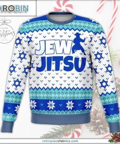 jewjitsu ugly christmas sweater 94 8dW9B
