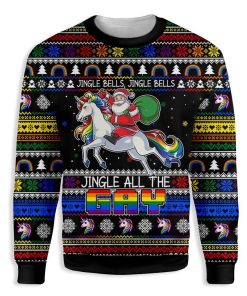 Jingle All The Gay Christmas Ugly Sweatshirt, Sweater