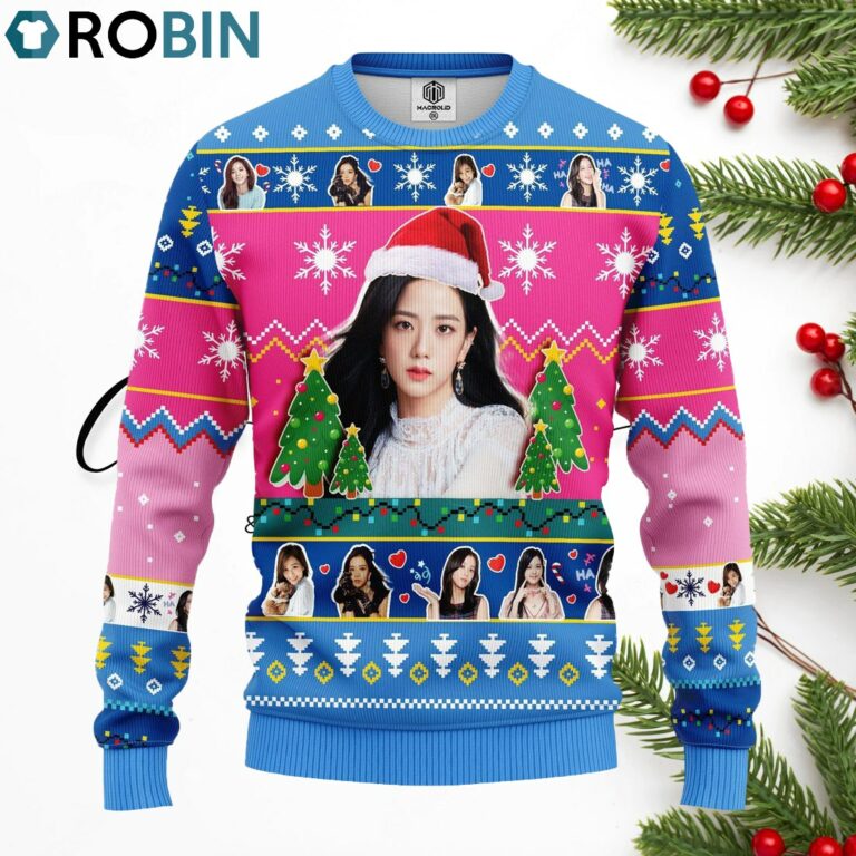 Jisoo Black Pink Ugly Christmas Sweater
