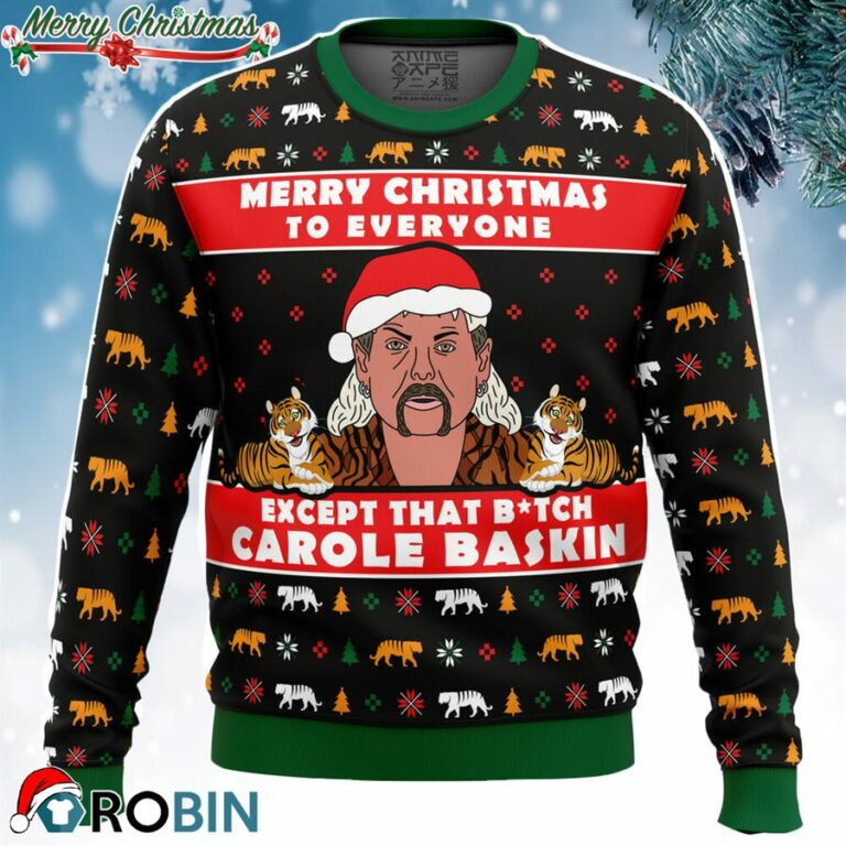 Joe Exotic Tiger King Ugly Christmas Sweater