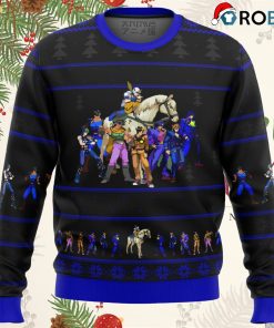 jojos bizarre adventure generations ugly christmas sweater 1 yFXuo