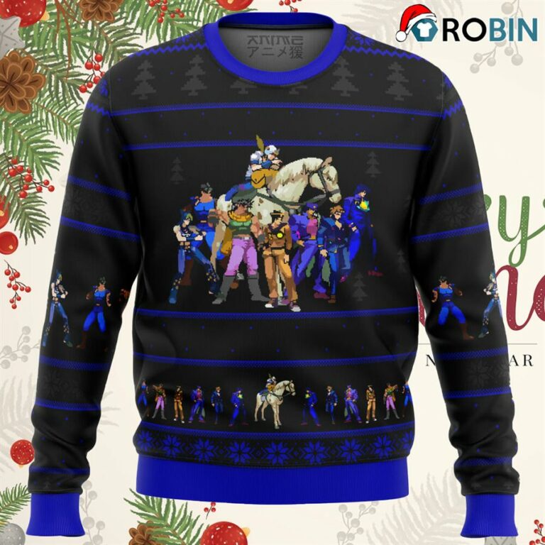 Jojo’s Bizarre Adventure Generations Ugly Christmas Sweater