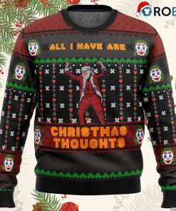 Joker All I Have Are Xmas Thoughts Ugly Christmas Sweatshirt, Sweater