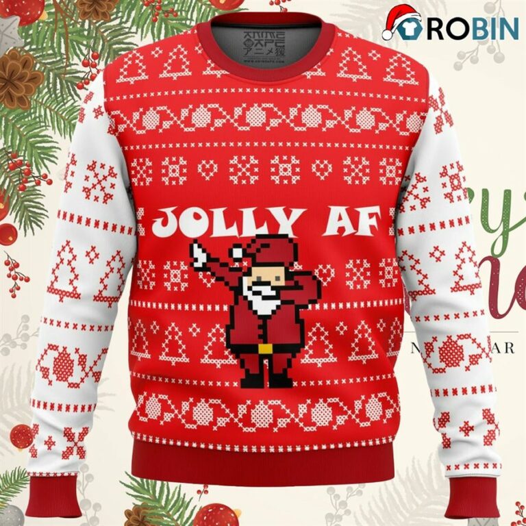 Jolly Af Ugly Christmas Sweatshirt, Sweater