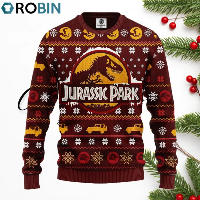 Jurracsic World Ugly Christmas Sweater