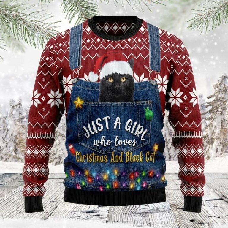 Just A Girl Who Loves Christmas Christmas Ugly Sweatshirt, Sweater