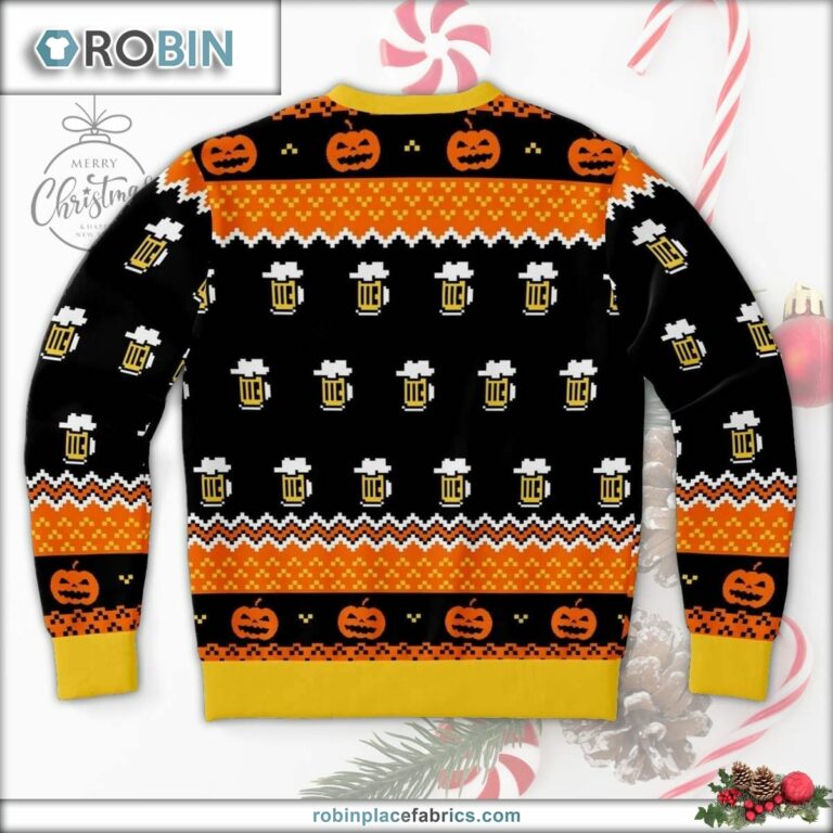Just Here For The Booze Ugly Christmas Sweater