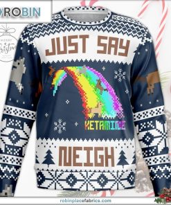 Just Say Neigh Christmas Sweater