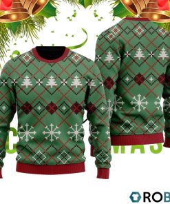 Just Wait Until Christmas Time Pattern Ugly Christmas Sweater RB2444