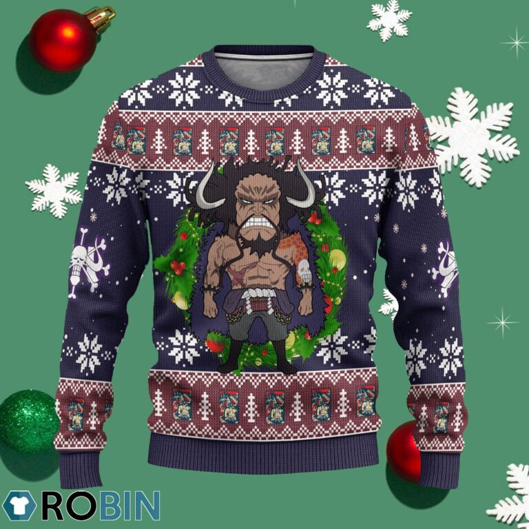 Kaido One Piece Anime Ugly Christmas Sweater Xmas Gift