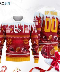 kansas city chiefs football ugly christmas sweater sweatshirt swt lfyuho