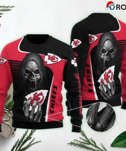Kansas City Chiefs Skull Ugly Xmas Sweaters SWT31 Kansas City Chiefs Skull Ugly Xmas Sweaters SWT31