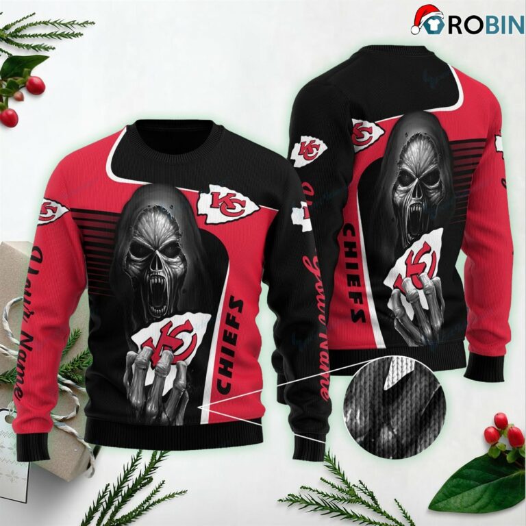 Kansas City Chiefs Skull Ugly Xmas Sweaters SWT31