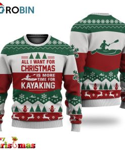 Kayaking All I Want For Christmas Ugly Christmas Sweater – Best Xmas Gifts