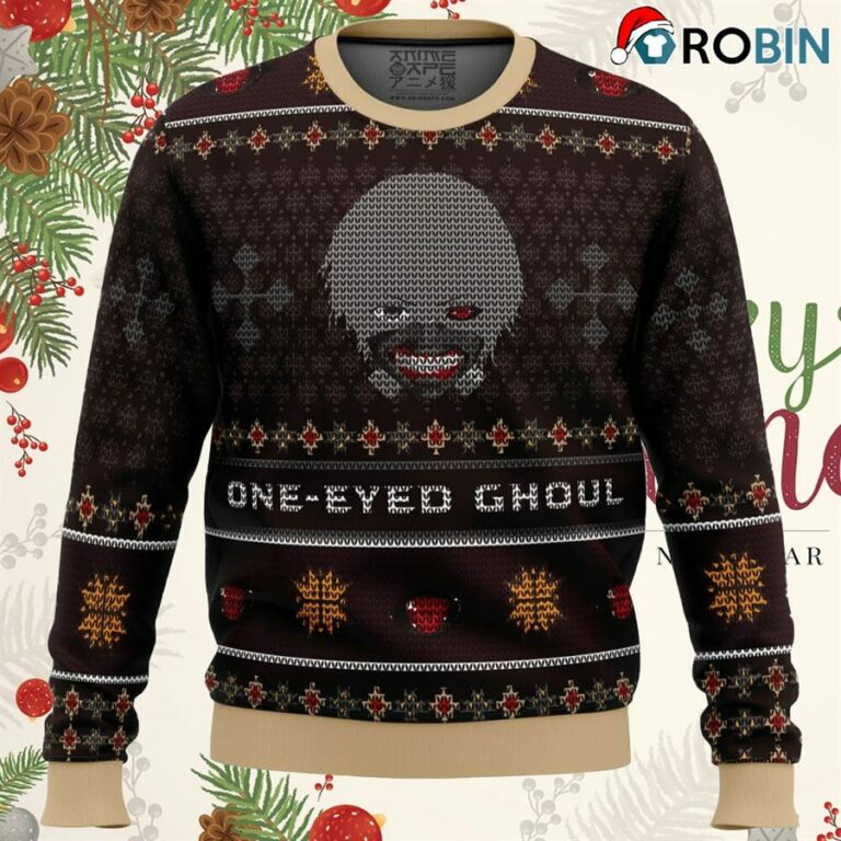 Ken Kaneki One-Eyed Ghoul Tokyo Ghoul Ugly Christmas Sweatshirt, Sweater