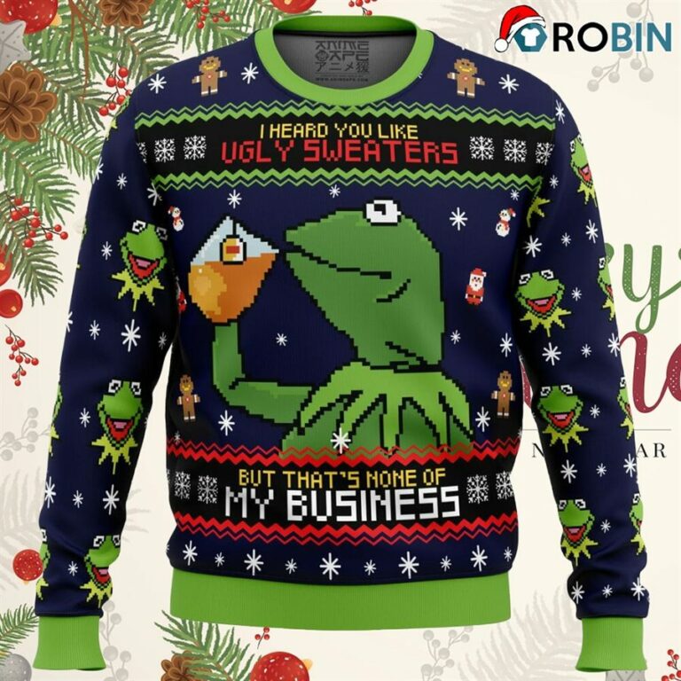 Kermit The Frog Ugly Christmas Sweatshirt, Sweater