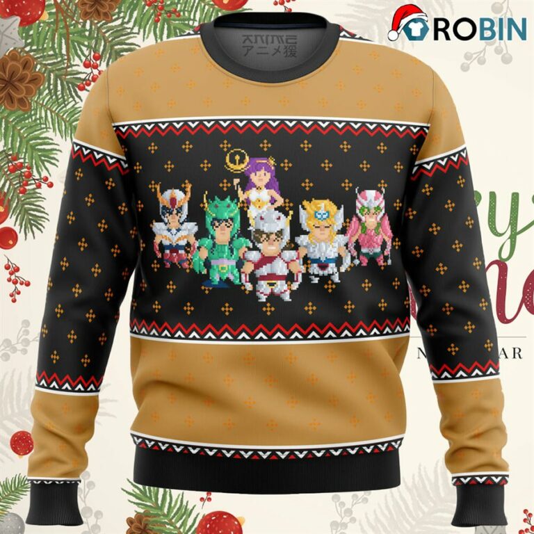 Knights Of The Zodiac St Seiya Ugly Christmas Sweater