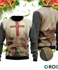 Knights Templar Armor Ugly Christmas Sweater RB2040