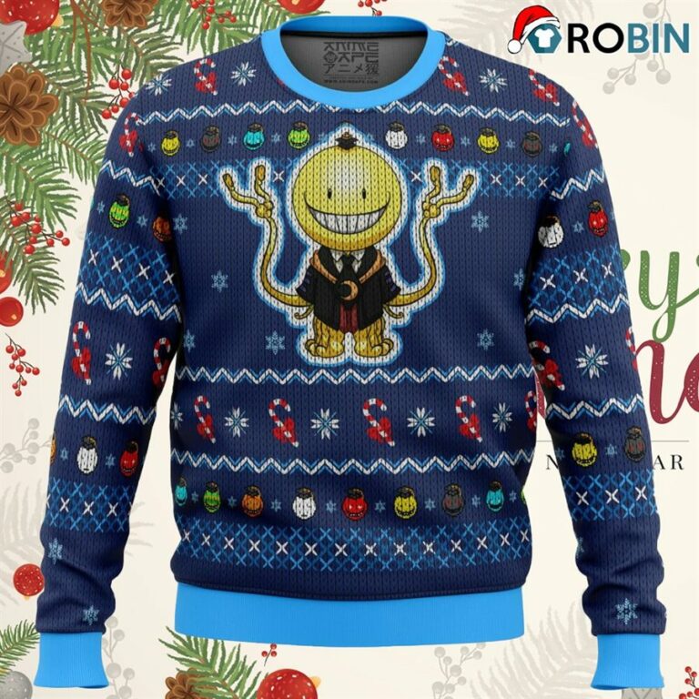 Koro Sensei Tentacles Assassination Classroom Ugly Christmas Sweatshirt, Sweater