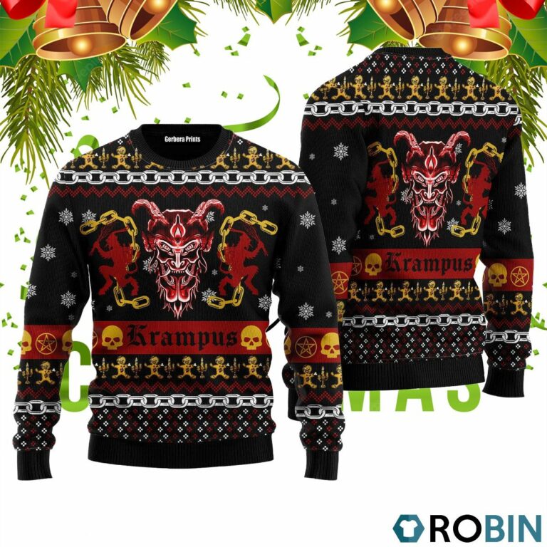 Krampus Horror Ugly Christmas Sweater RB4238