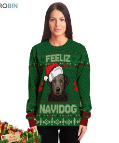 Labrador Feliz Navidog Ugly Christmas Sweatshirt, Sweater