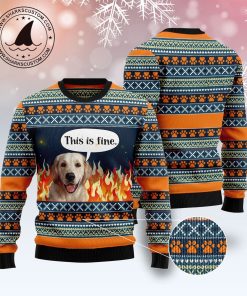 labrador retriever fire ugly sweatshirt sweater 3 f3aarw