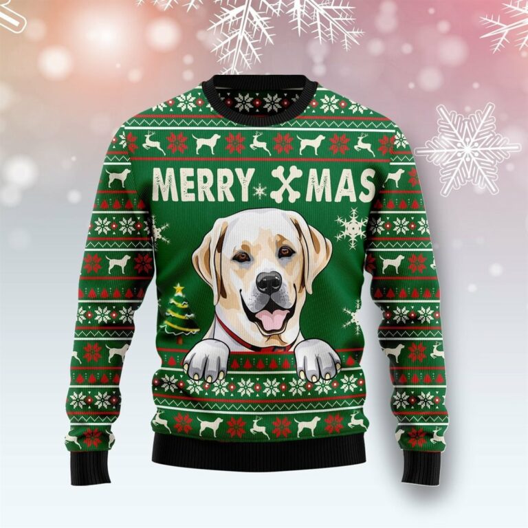 Labrador Retriever Merry Xmas Christmas Ugly Sweatshirt, Sweater